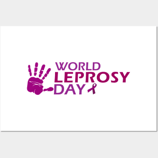 World Leprosy Day Symbolic Hand Print Posters and Art